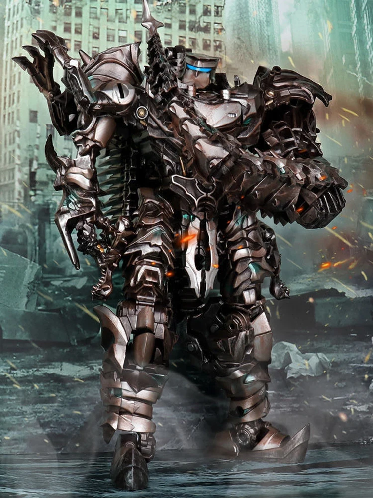 AOYI игрушки-трансформеры экшн-фигурка 37 см Scorn dinobot древний Бегемот динозавр Ls11