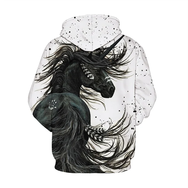  Raisevern New Fashion 3D Hoodies Animal Horse HD Print Harajuku Sweatshirt Men Women Unisex Streetw