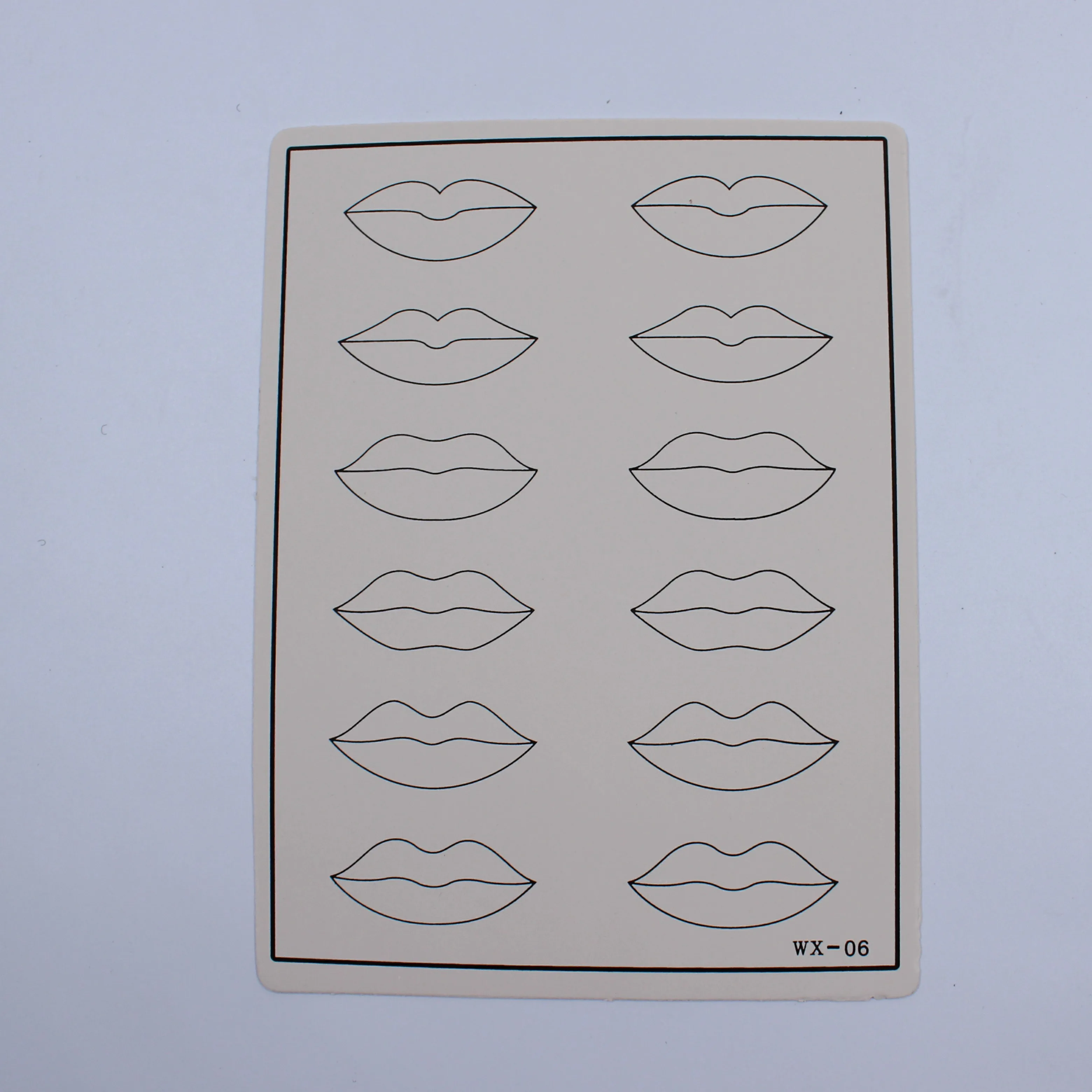 

1pcs Tattoo Practice Skin Permanent Makeup Lips For Tattoo Kit Needle Machine Supplies Microblading Rubber Exercise Tool