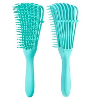 

2 Pcs Detangling Brush Hair Combing Brush Detangle with Wet/Dry/Curly/Coily Natural Hair