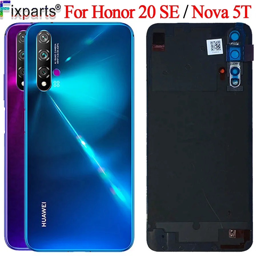 Новинка для Huawei Nova 5t крышка батареи Honor 20 se задняя дверь корпус задний Чехол