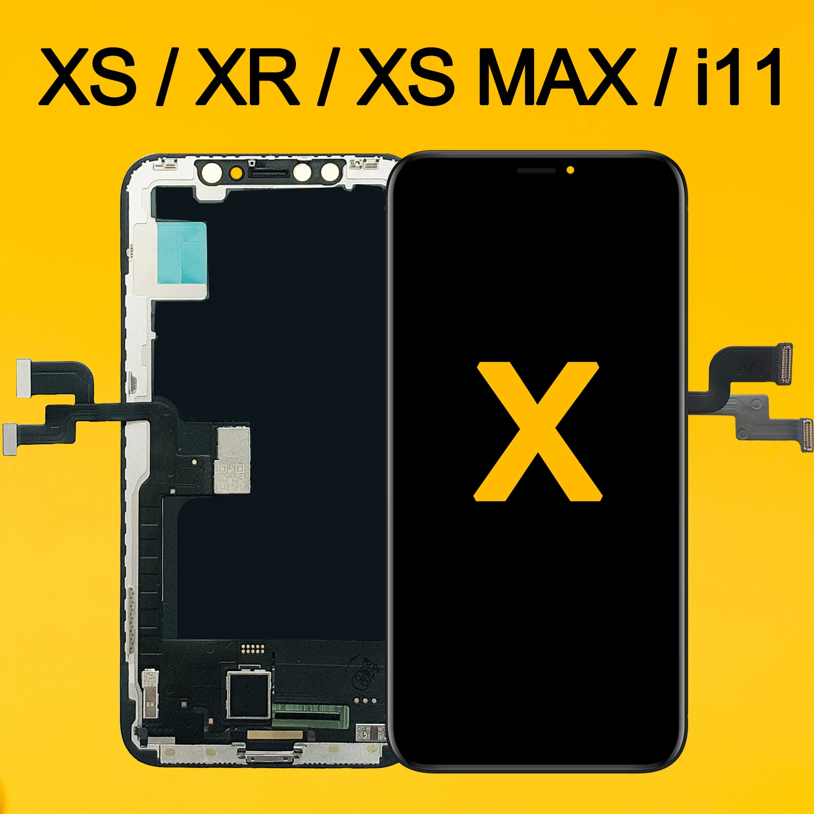 y Compris Les Outils gratuits 5,8 Pouces Noir Yodoit pour iPhone X Affichage OLED et Assemblage de num/ériseur /Écran Flexible OLED Tactile en Verre Remplacement 3D Touch avec adh/ésif imperm/éable