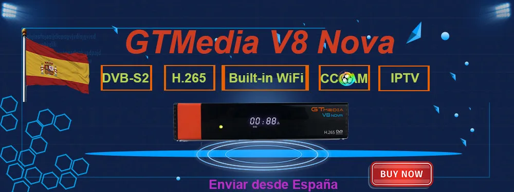 Gtmedia V7 HD встроенный wifi бесплатно 2 года 7 линия CCCAM freesat v7 комбо спутниковый искатель спутниковый ресивер hd испанские каналы