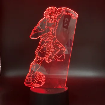 

Cartoon Captain Tsubase Play Basketball Optical Illusion Light App Control for Office Room 7 Colors Decorative 3D Gift Lamp