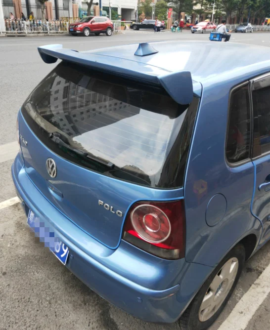 Для Volkswagen polo спойлер крыло ABS материал от 2003 до 2009 года крылья Грунтовка краска или белый черный