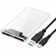 SOONHUA HDD коробка корпус для жесткого диска USB 3,1 Тип с разъемами типа C для жесткого диска SATA HDD SDD Корпус чехол s с USB кабелем