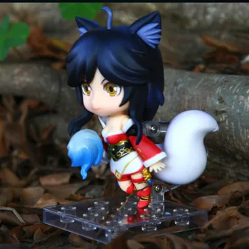 

10cm Cute Anime Game Hero Ahri Nendoroid PVC Action Figure Movable Model Doll Collection Toys For Children Christmas Gifts 411