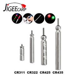 JIGEECARP – lot de 5 flotteurs de pêche électroniques de nuit, CR425, CR435, CR322, CR311, piles au Lithium 