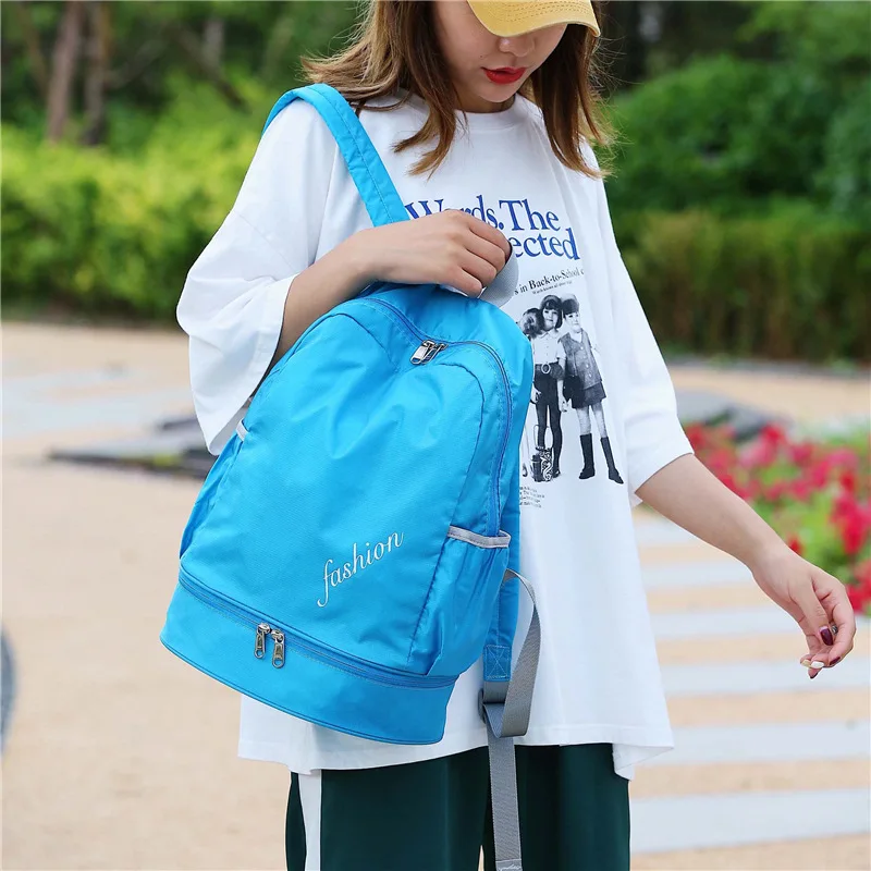 

Wet And Dry Separation Travel Backpack Folding Backpack Outdoor Sports Riding Backpack Travel Gift Storgage Bag