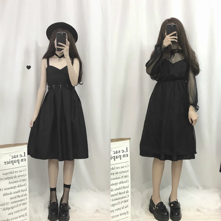 spaghetti strap flare dress