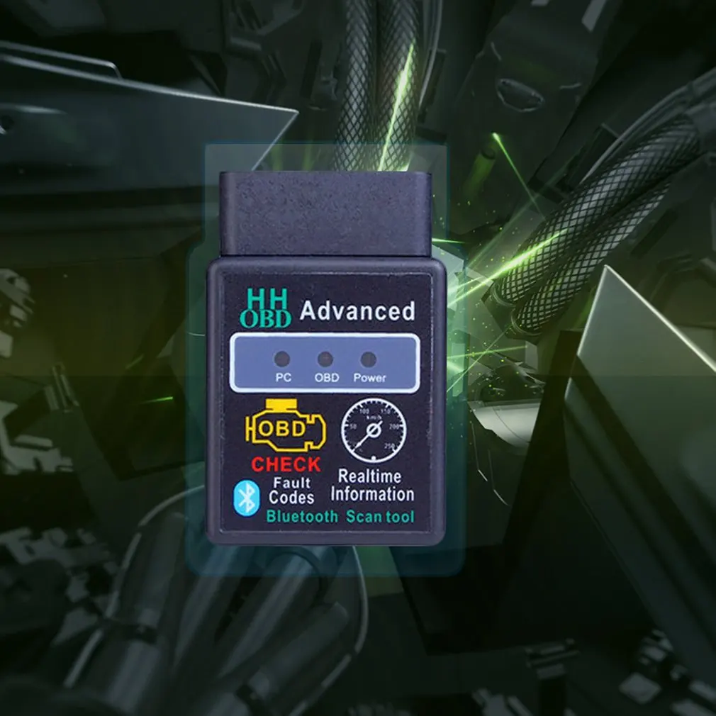 ELM327 интерфейс HH OBDII V1.5 Прочный портативный размер Автомобильный сканер