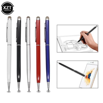 

2in1 Capacitive Pen Touch Screen Drawing Pen Stylus with Conductive Touch Sucker Microfiber Touch Head for Tablet Smart Phone