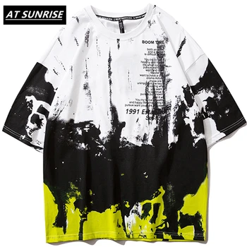 

Men Hip Hop T Shirt graffiti Retro 2020 men women T-Shirt Streetwear Harajuku High Street Tshirt Oversized Summer Black Tops