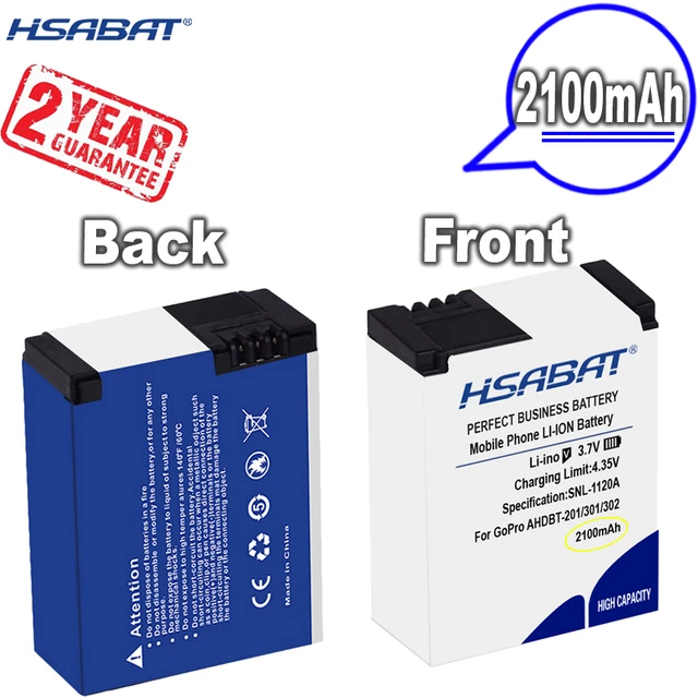 BATTERY for GOPRO HERO 3 - AHDBT-201 AHDBT-301 AHDBT-302 - Battery - 1600mAh