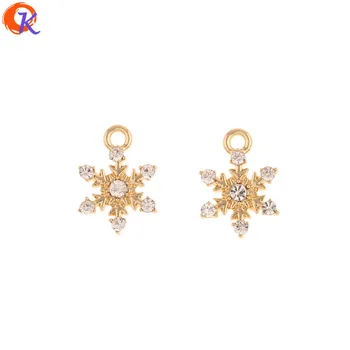 

Cordial Design 100Pcs 11*16MM Jewelry Accessories/Rhinestone Charms/Snowflake Shape/Hand Made/DIY Making/Earring Findings