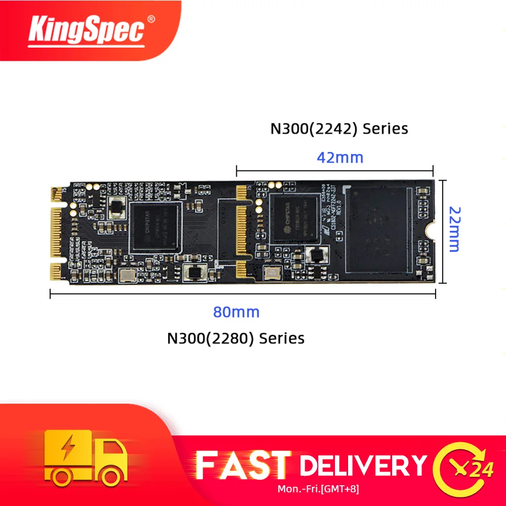 KingSpec m.2 sata 2tb ssd 64gb 128gb 256gb 2242mm ngff SSD 512gb 1TB N300 Series 2280 mm M2 SATA NGFF hdd for Laptop desktop PC