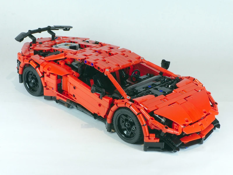 MOC 34645 Lamborghini Aventador SV Remote Controlled by Lego Bee with 1697 pieces