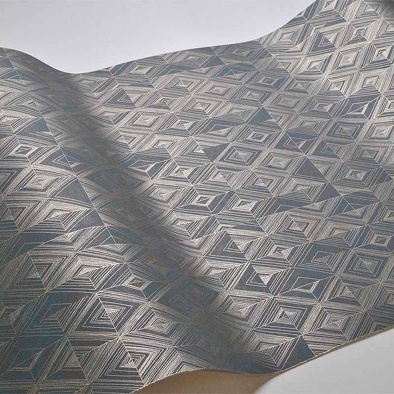 金紺幾何学的な石英無地壁紙高級金属銅トレリス壁紙ベッドルームリビングルームの背景の装飾 Wallpapers Aliexpress