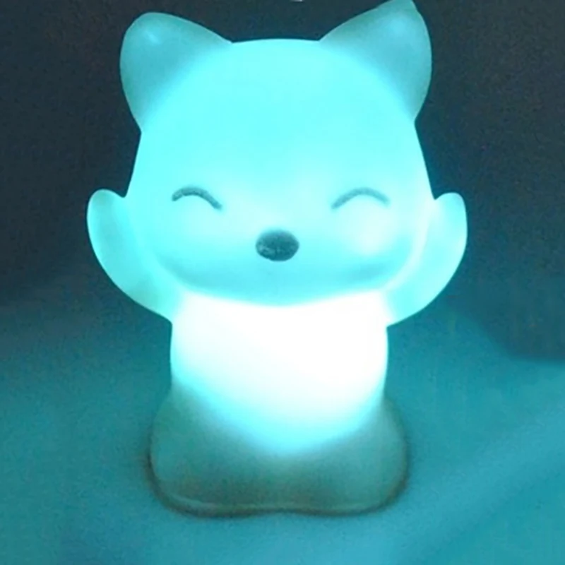 Из мультфильма «Холодное сердце», 1 шт., в форме мягкие удобные светильник ing уникальный дизайн светодиодный светильник, ночник ночной Светильник лампы мигающие игрушки - Испускаемый цвет: Fox