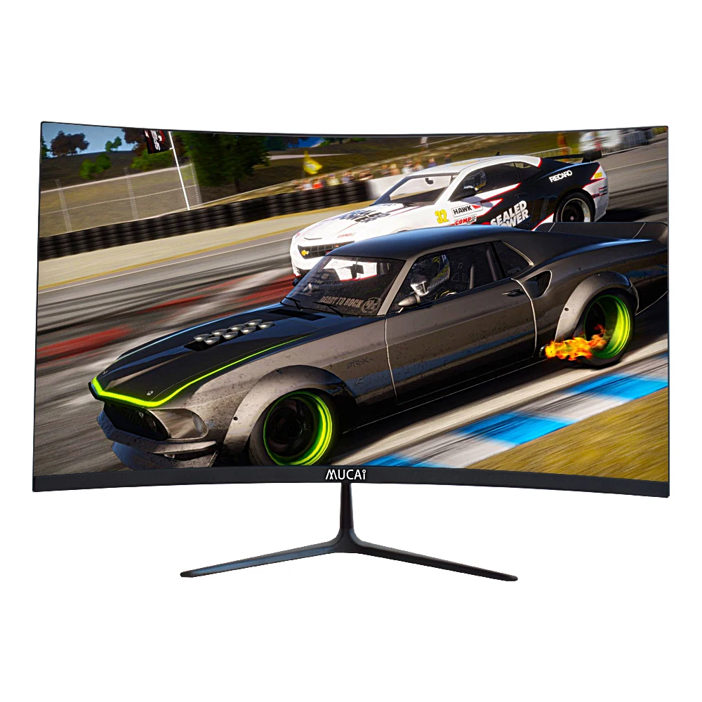 US $190.98 MUCAI 24 inch curved PC monitor computer desktop 144Hz MVA screen 165Hz HD ultra thin gaming lcd display HDMIDP