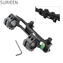 Крепление для охотничьего оптического прицела двойное кольцо с пузырьковым уровнем 20 мм Пикатинни для тактических винтовок 25,4/30 мм кольцевые крепления