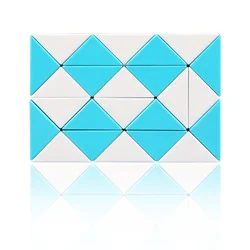 24 segmentos magia cobra cubo velocidade 36 blocos magia cobra quebra cabeça presentes de natal para crianças antiestres cubo mágico régua gtj50