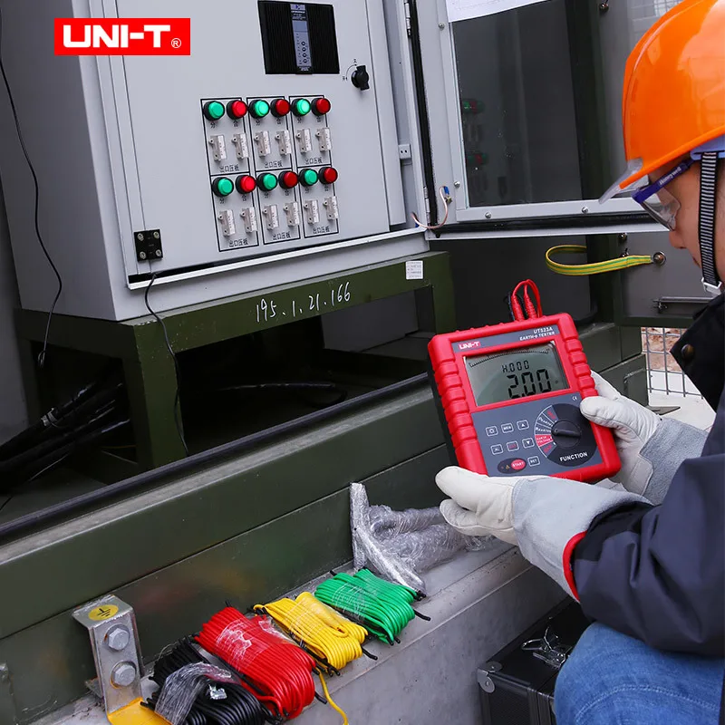 UNI-T UT523A тест сопротивления заземления почвенное сопротивление er ом измеритель сопротивления заземления тест напряжения er проверка помех хранение данных