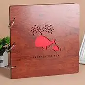 s4 Новые diy самоклеющиеся черные карты фото скрапбук детские бумажные книги альбом фотоальбом 16 дюймов свадебные Большие винтажные деревянные - Цвет: s4