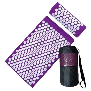 

Massage Acupuncture Yoga Mat Acupressure Pillow Cushion Body Back Muscle Pain Relief Acupuncture Mat