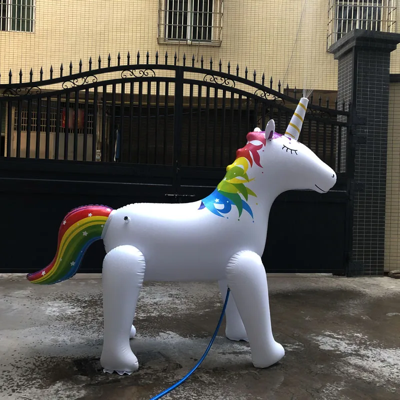 Summer Unicorn Home Garden PVC Elephant Animal Water Park Inflatable Sprinkle Water Toy Children Play Spray Toy For Baby