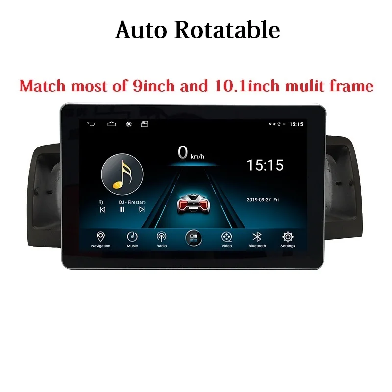 1" вращение ips автомобильный сенсорный экран в стиле Tesla android 8,1 двойной din Автомобильный Универсальный gps Мультимедиа Радио без DVD плеер wifi 4G