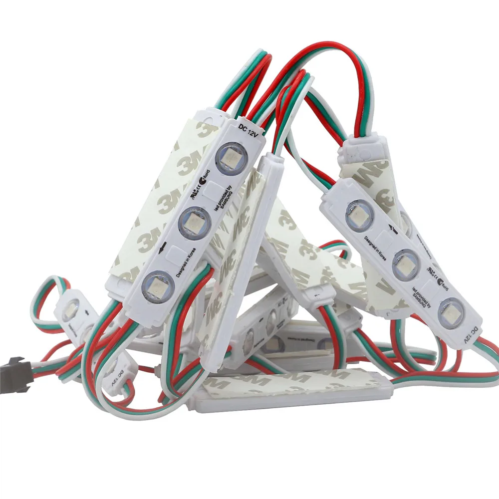 20 штук WS2811 полноцветный светодиодный модуль 2811 IC 5050 RGB индивидуальные адресная система впрыска светодиодный модуль светодиодный знак Магазин Баннер канал 12V