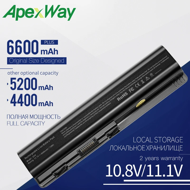 Аккумулятор для ноутбука HP Pavilion аккумулятор 6600 мач dv3500 dv4 dv4-2000 dv5 dv5-1000 1 5 2 |