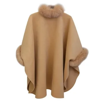 

2020 Woolen coat cloak shawl coat women coat top пальто