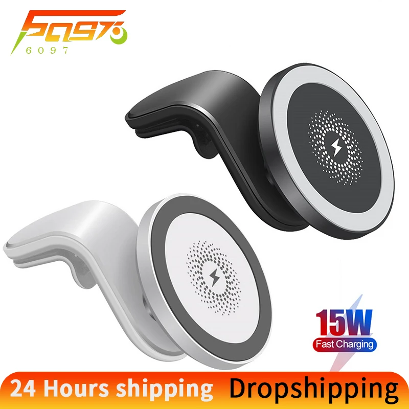 Magnetic Wireless Charger Car Wireless Chargers Phone Car Holder for magsafe iPhone 12 pro pro max mini Fast Car Charging Mount