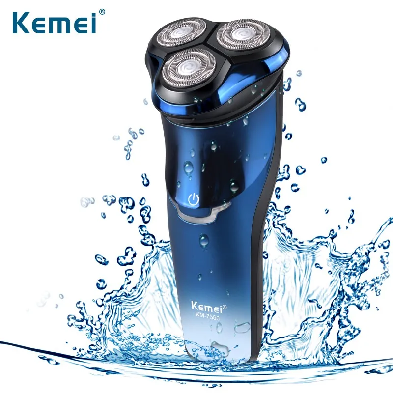 Kemei KM 7350 оптовая продажа водонепроницаемая вращающаяся электрическая Мужская