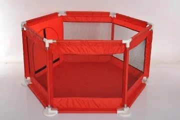 Портативный детский манеж ограждение для безопасности ребенка Складной Игровой забор 6 месяцев-3 года размер: 130*113*65 см - Цвет: Красный