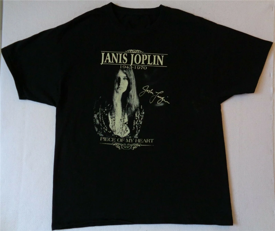 Janis Joplin Piece Of My Heart Size 2Xl Black T-Shirt Gift Funny Tee Shirt |