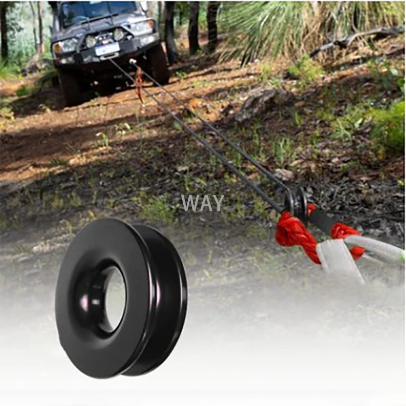 Recovery Ring Trucks Towing Rope Loop Snatch Block Off Road Winch Pulley Cable Hook 41000lb Car Strap Shackles ATV Accessories