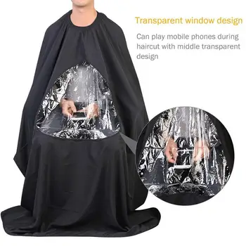 

Hairdressing Cloth Cape Gown Transparent New Waterproof Haircut Display Barbers Wrap Styling Color Window Tool Random Cover