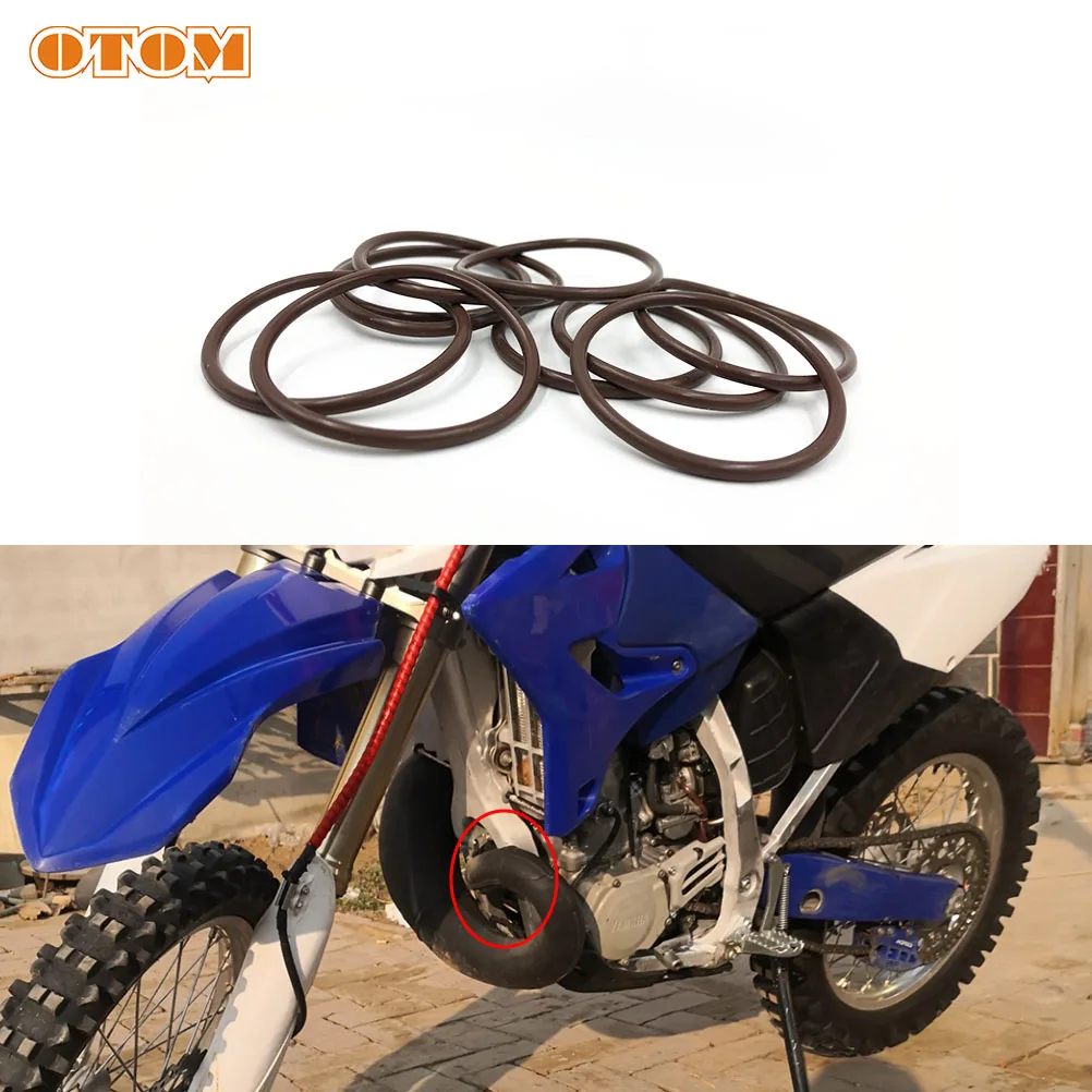 OTOM Pack of 10 Motorcycle Manifold Gasket Seal For YAMAHA YZ250 2