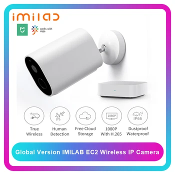 

Imilab EC2 AI IP Camera WiFi Wireless Battery Power Smart Outdoor Security CCTV Gateway Infrared Night Vision IP66 Waterproof