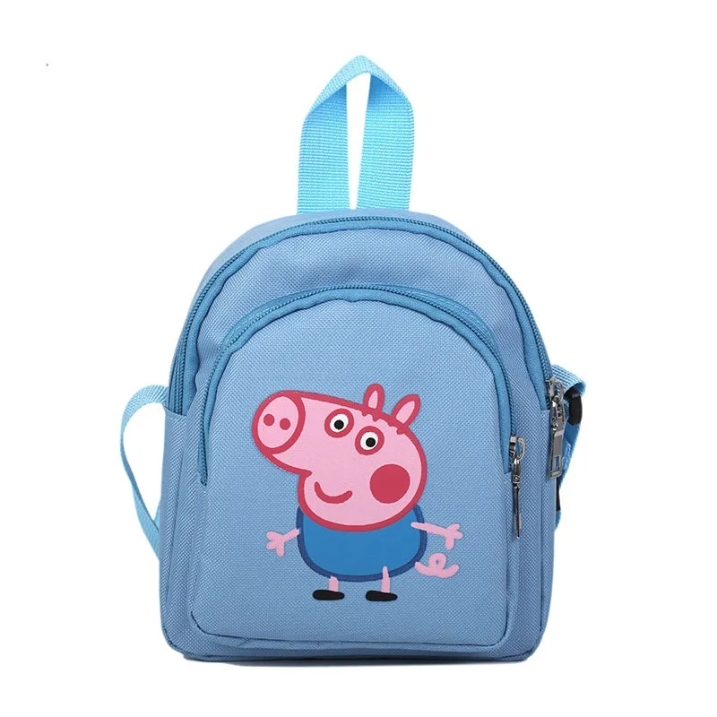  New Peppa Pig George Cartoon Plush Doll Toy Cute Wallet Backpack Boy Child Kindergarten Schoolbag C - 4000078671111