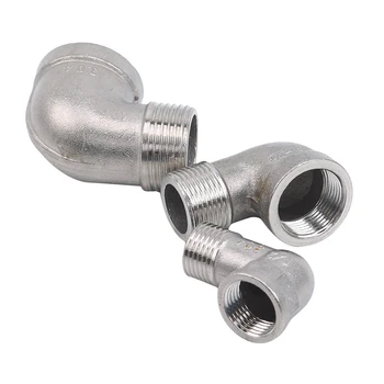 

Stainless Steel Male Threaded Joint Elbow 90 Degree Angle Pipe Installation Practical High Quality Household Gadgets
