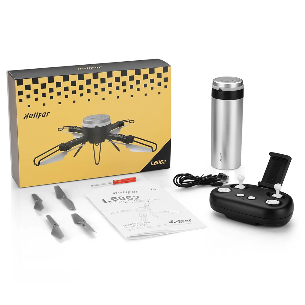 Helifar L6062 720P Wifi камера Дрон портативный Радиоуправляемый квадрокоптер с ip-камерой Радиоуправляемый Дрон с безголовым режимом светодиодный пульт дистанционного управления