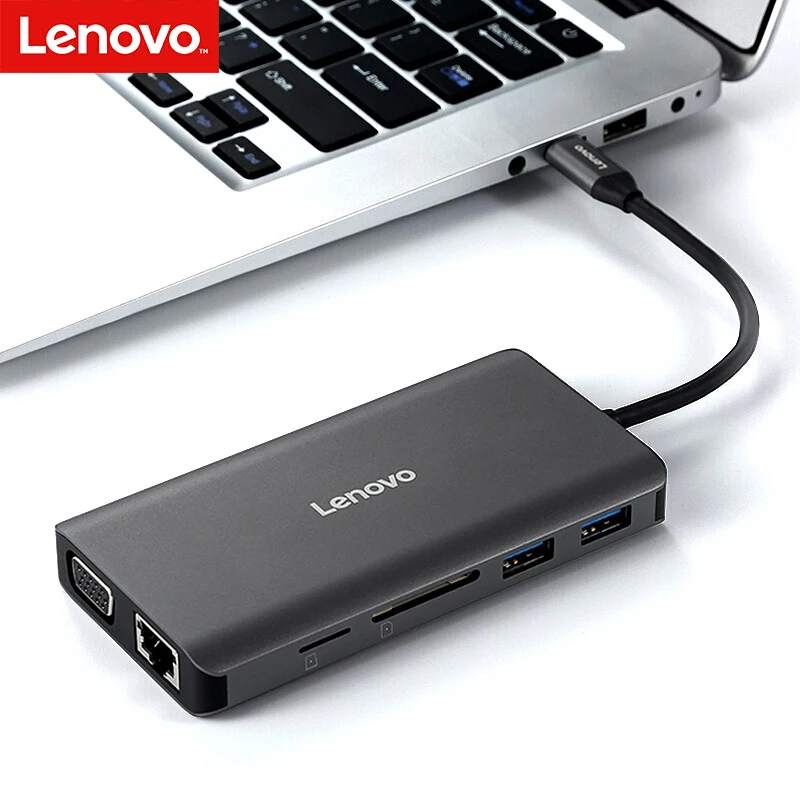 Lenovo-hub Usb tipo c para Múltiplas Entradas Conexões Usb 3.0 Adaptador Hdmi Dock para Microsoft Surface Book3 Surface Laptop3 - Imagem 4