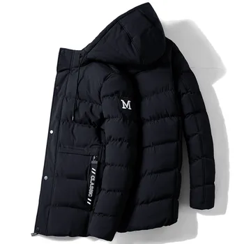 

JAYCOAIN New 2019 Men Jacket Coats Thick Warm Winter Jackets Casual Men Parka Hooded Outwear Cotton-padded Jacket Dropshipping