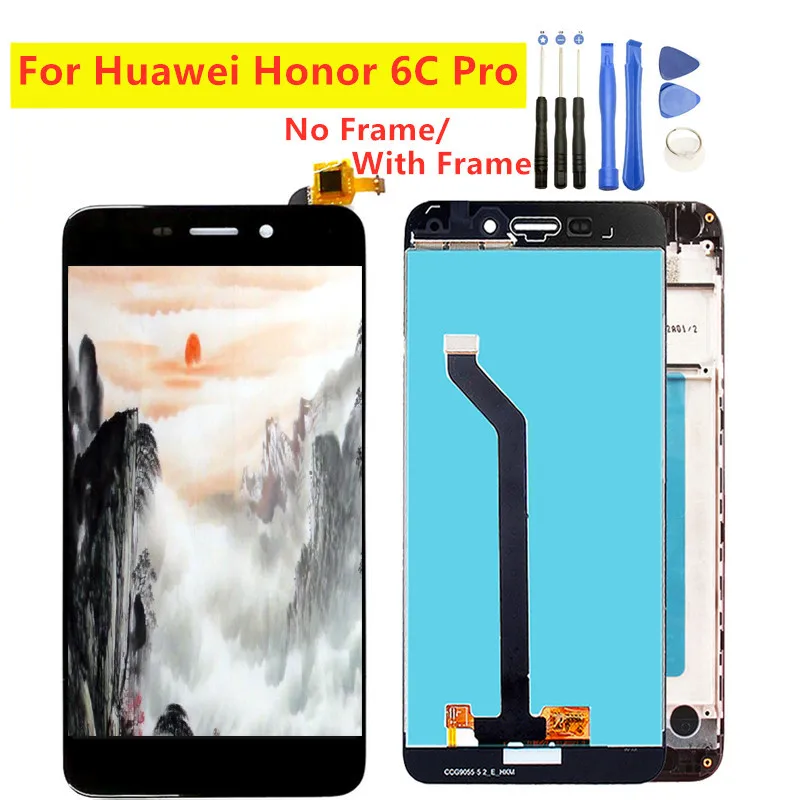 ЖК дисплей 5 2 дюйма 100% тестирование для HUAWEI Honor 6C Pro сенсорный дигитайзер в сборе с