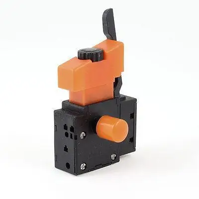 

FA2-4/1BEK SPST Lock on Power Tool Pushbutton Trigger Switch Black Orange
