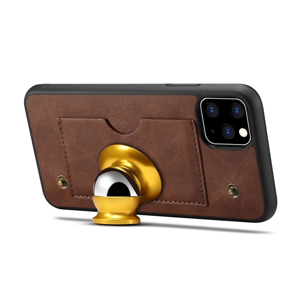 Для iPhone 11 Pro Max тонкий кожаный бумажник с откидной крышкой силиконовый прозрачный чехол для карт чехол для телефона s для iPhone 11 Pro Max